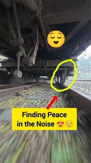 Finding Peace in the Train Noise😍😌 #rail #Train #bdrailway #trainsound #trainwheel #Peace #relaxing