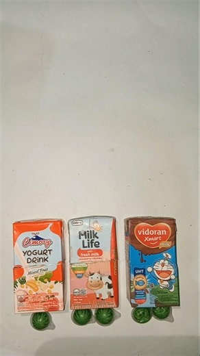 Guessing packaged snacks - yogurt, milk life, vidoran