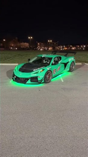 Neon Green Corvette C7 💚⚡ Insane Night Edit
