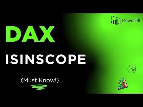 👉 ISINSCOPE in DAX Detect Hierarchy Levels in Power BI