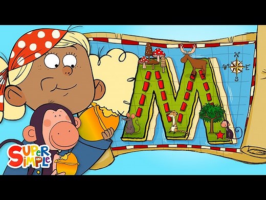 Alphabet Cartoon - The ABC Pirates have a Magical Adventure on "M" Island - Videos For Kids