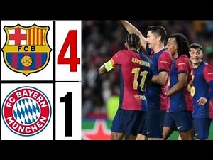 Barcelona vs Bayern Munich 4-1 Highlights | Résumé UEFA Champions League 2024