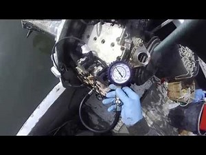 Johnson outboard 90hp V4 compression test