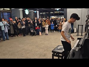 When He Plays INTERSTELLAR on the Station Piano...