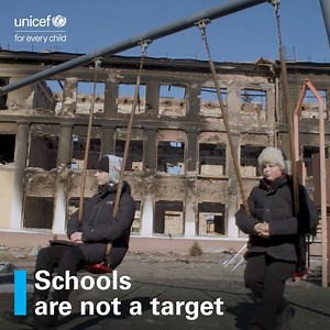 68K views · 1.4K reactions | Schools are not a target. As UNICEF works to keep children learning amidst war and COVID-19, schools in Ukraine must be protected. | UNICEF | Facebook