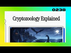 4K 0238 — Cryptozoology Explained: Myth, Mystery, or Hidden Reality? Pause and Reflect: A Journey