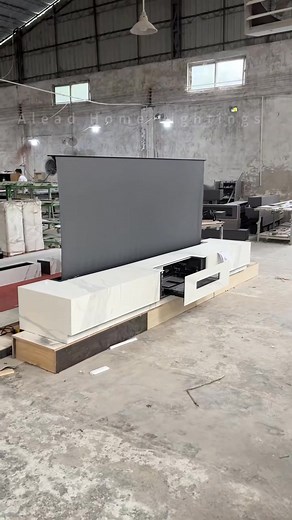 Laser TV cabinet. #lamp #light #led #smarthome #lightingdecor #homedecor #lightingdesign #lampdesign #interiordesign #lampfactory #ledstriplights #ledstrips #diy #installation #designer #architect #architecture #instagood #home #atmosphere #aleadhome #aleadlighting | Alead Lighting