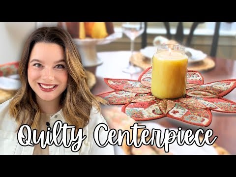 Fold'n Stitch Leaf Table Topper | Small Quilted Project Tutorial