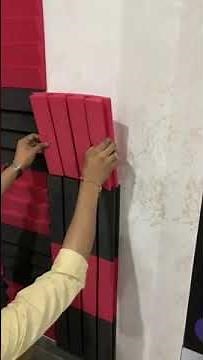 Fastest way to install acoustic foam panels on the walls