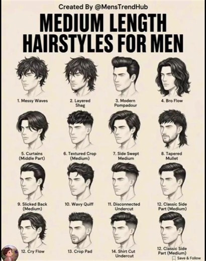 Top 15 Medium Length Hairstyles For Men 2026 🔥 | Best Haircuts For Guys