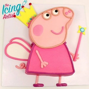 👑🐖 Princess Peppa Pig CAKE! 🎂 Full video and recipe on YouTube 😘 | The Icing Artist