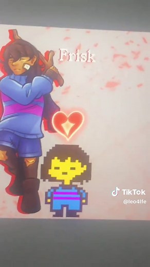 Determination Trio Drawing in Undertale Style