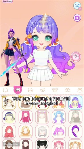 The Google Play game, Magical Girls: Dress Up Game