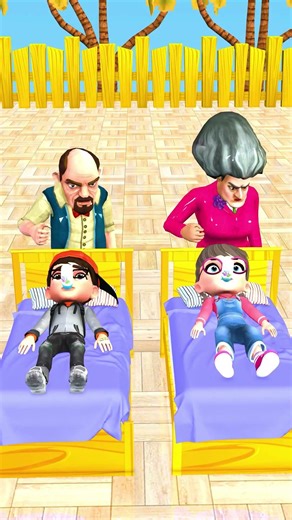 Good Dad Francis And Mom in scary teacher 3D #short #scaryteacher #funny