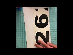 Cricut Curb House Numbers