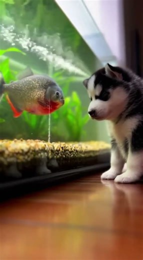 World's Longest Drool Challenge! 🤤🐟 #shorts #husky #fish