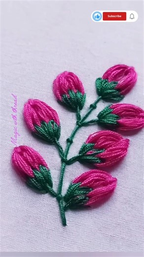Easy Bud Embroidery #shorts #short #shortvideo #trending #viral #youtubeshorts #youtube #ytshorts