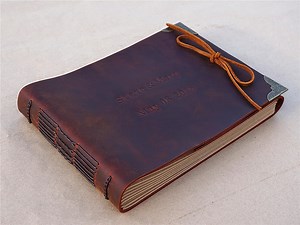Wedding Guest Book Custom Wedding Guest Book Unique Guest Book Leather Wedding Album Photo Album Scrapbook Album Vintage Book - Etsy
