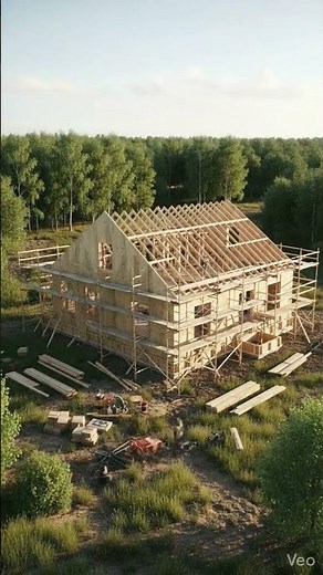 “From Empty Land to Cozy Bungalow 🏡 Watch It Come to Life”