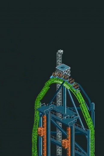 OpenRCT2 Rollercoaster: Kingda Ka - created by Manticore_007