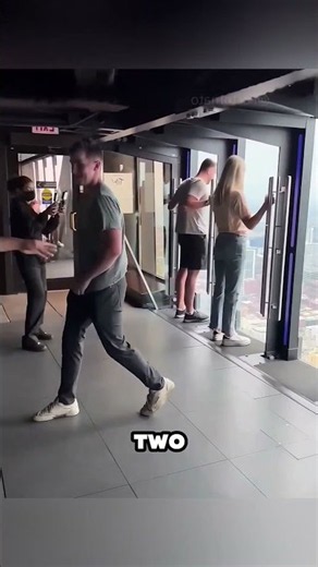 The 60th Floor Tilting Window Challenge #shorts