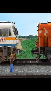 WDM3D Loco Coupling with WDP4D 😲 Follow For More interesting train videos @railroadfunz97 🔥 #train #wdp4d #wdm3d #explorepage #reels #indianrailways #trainsimulator | Railroad Funz