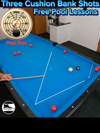 Three rail bank shots (Free Pool Lessons)