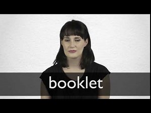 How to pronounce BOOKLET in British English