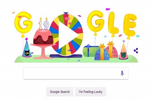 Google celebrates 19th birthday today with Surprise Spinner Game; here’s how to play