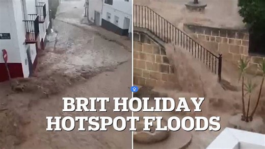 Brit holiday hotspot Granada is battered by sudden storms