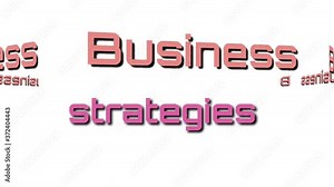 Business word cloud made with the help of graphics editing and formatting.