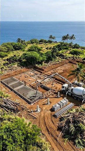 Tropical Hilltop Resort Built From Scratch | AI Construction Timelapse | FrameForge