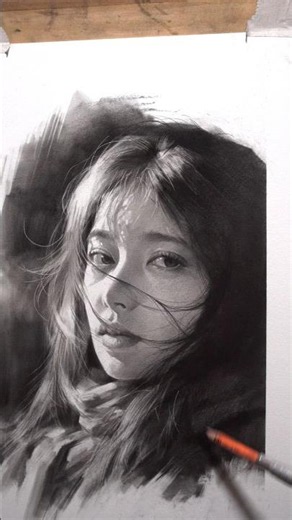 Charcoal Portrait |✍️How to Paint Classical Sketch #charcoaldrawing #sketch #pencildrawing #sketch