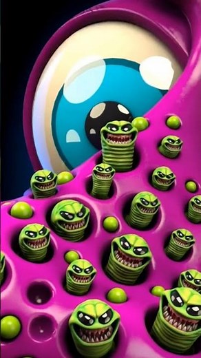 👁️ “WARNING: Don’t Watch at Night 😨 | Oddly Satisfying Alien Eye Animation! #ai #alien