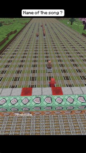 Villager Makes Music Using a Train (Minecraft)
