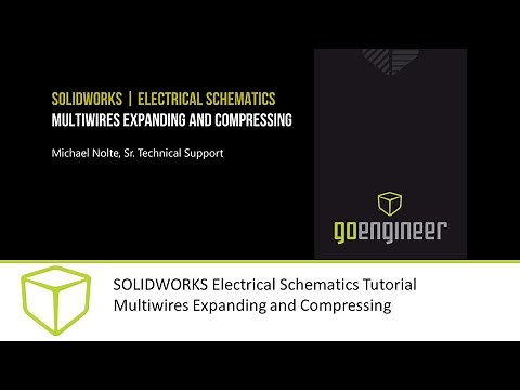 SOLIDWORKS Electrical Schematics Tutorial - Multiwires Expanding and Compressing