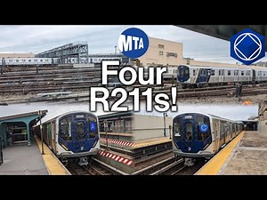 MTA NYC Subway: Four R211s & Broad Channel Action