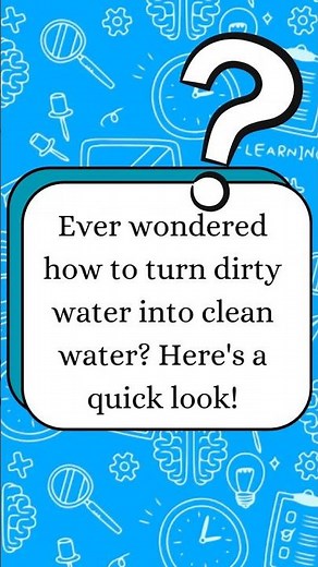 How I Turned Dirty Water Into Clean | Water Filtration Science Project #Shorts #craft #waterfilter