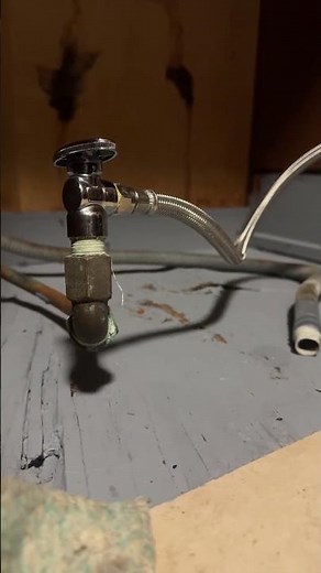Connect water line to dishwasher