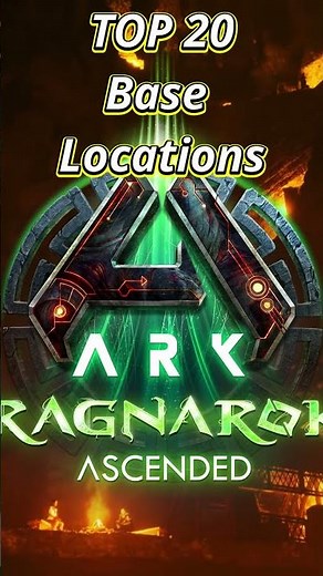 TOP 20 Base Locations su RAGNAROK #arksurvivalascended #arkragnarok #top20