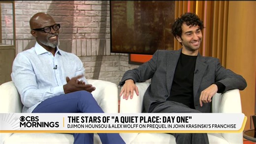 5.6K views · 37 reactions | What was it like trying to survive an alien invasion in the city that never sleeps in A Quiet Place? Stars Djimon Hounsou and Alex Wolff share behind-the-scenes stories and tease what to expect in #AQuietPlace: Day One. | CBS Mornings | Facebook