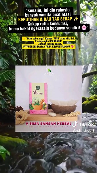 V SIMA SANSAN bantu atasi masalah keputihan dan bau tidak sedap #vsima #obatherbal #obatkeputihan #khususwanita #CapCut