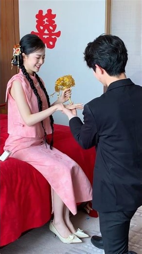 Romantic Chinese Wedding Moment ❤️ Pure Love Vibes #weddingvibes #chinesewedding #viralreels