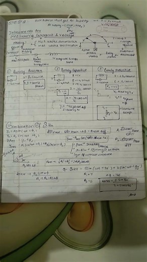 Alternating current class 12 # jeemains + advance concept # Short notes