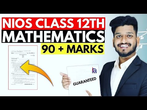 Nios Class 12th Mathematics (311) Very Very Important Questions with Solutions.​
