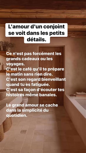 Ne cherche pas les preuves d'amour uniquement dans les grandes déclarations. Regarde la constance, la bienveillance et les petites attentions de tous les jours. C'est là que réside la vraie tendresse. #viedecouple #bonheursimple #complicité #amour #ElleSeRévèle | Elle se Révèle