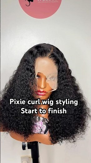 Pixie Curl wig styling Start to Finish