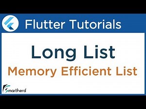 Mind Luster - Learn Flutter LONG LIST Memory Efficient dynamic ListView tutorial Flutter Dart Tutorial 2 8