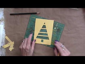 Creating Simple Christmas Cards using a Gel Plate