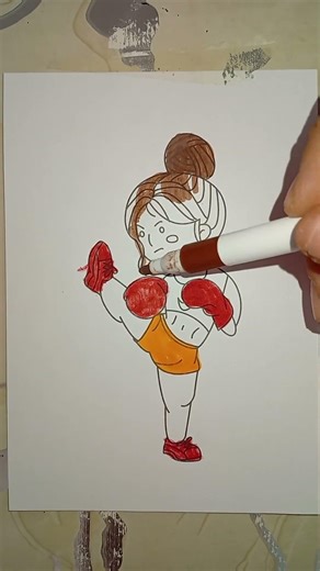 boxing#art #drawing #painting #colors #cute